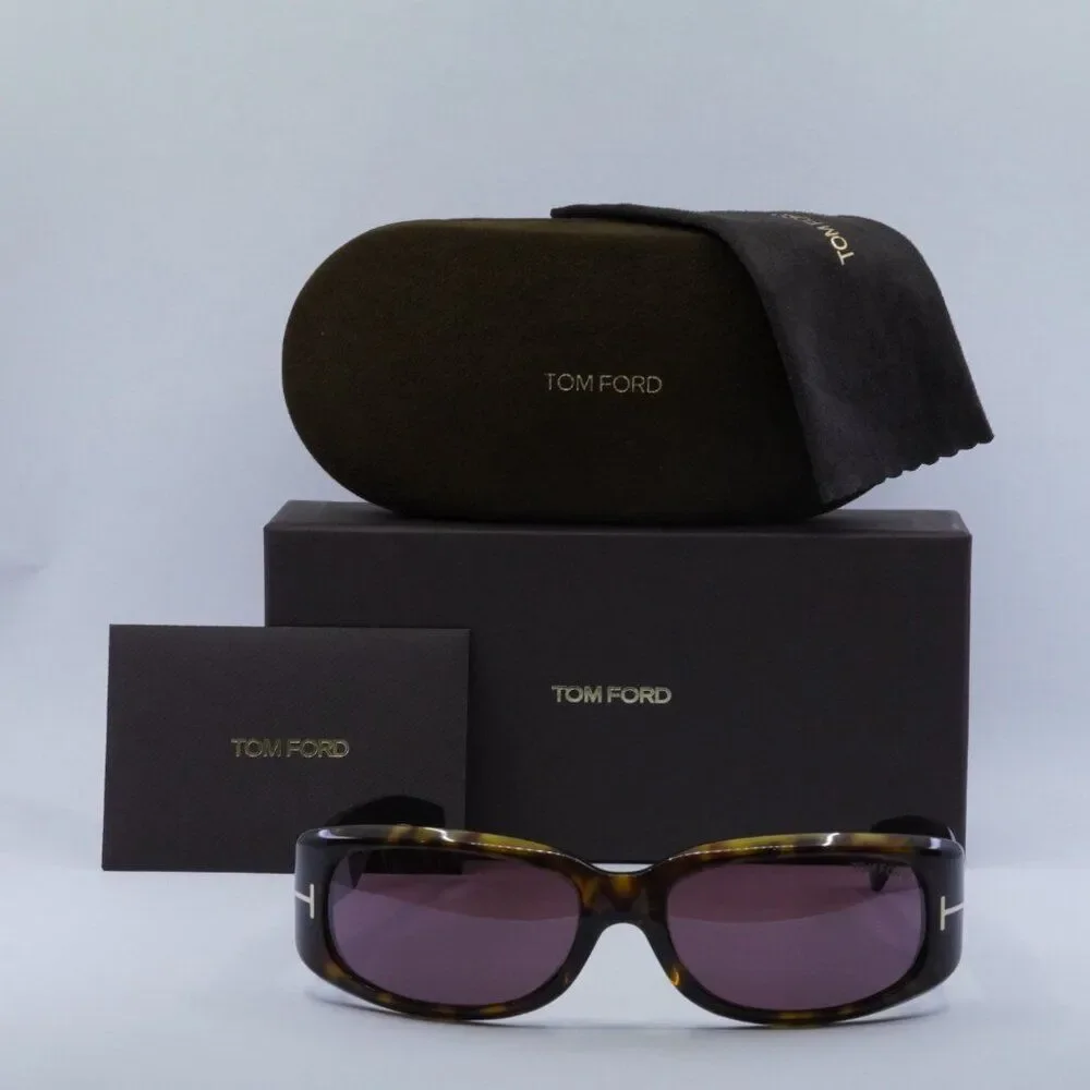 🕶️ New Tom Ford Corey FT1064 52S Sunglasses -Dark Havana Frame, Bordeaux Lenses - Picture 10 of 10